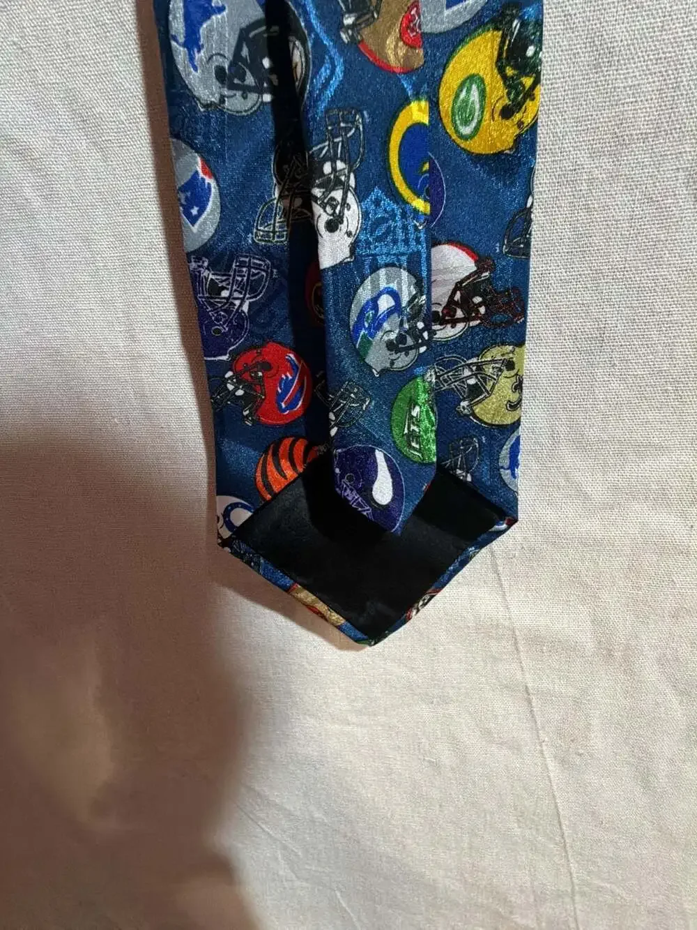 Vintage Team NFL Football Helmet Pattern Necktie